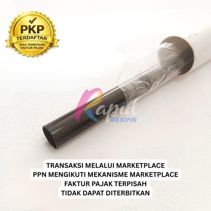 tahumar99 Pipa Carbon Tube 18 x 16 x 600 mm Tabung Karbon Cover Srombong Laras