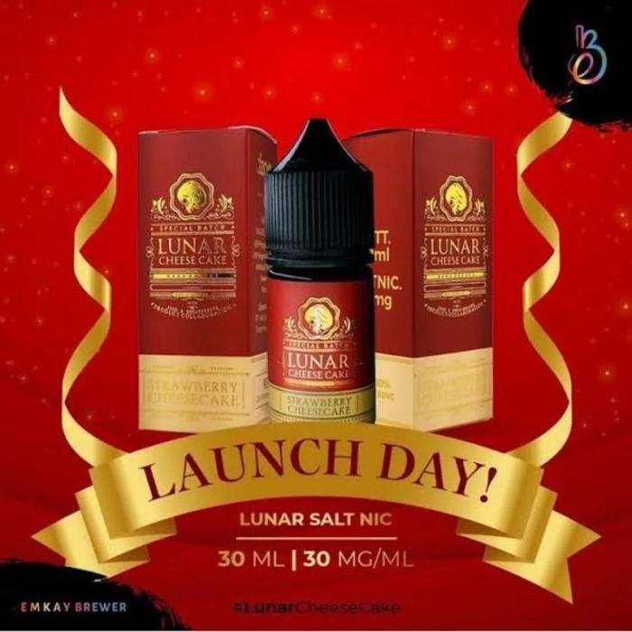 BV LUNAR HEXOHM STRAWBERRY CHEESECAKE 30ML 30MG BY EMKAY x VAPEZOO