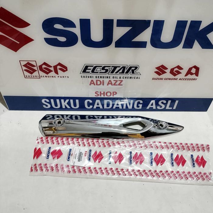cover tameng croom pelindung panas knalpot shogun 125 fl rr robot ori sgp 14780-16H00