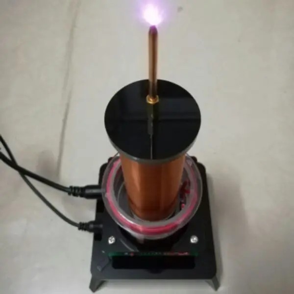 MUSIC TESLA COIL PLASMA SPEAKER PLASMA SPEAKER WIRELESS TRANSMISSION POWER POINT LIGHT