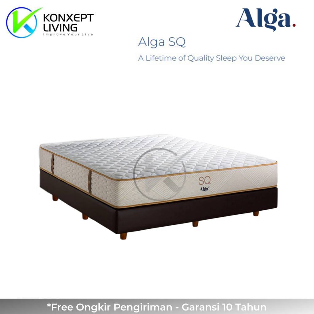 Alga Springbed Super Quality Ukuran 100x200 Fullset Tanpa Sandaran