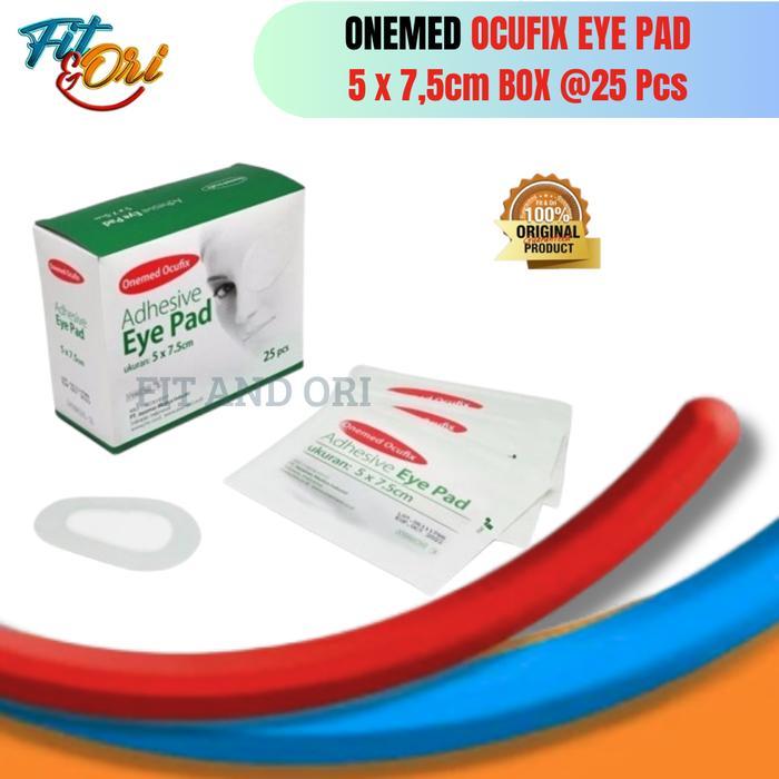 Onemed Ocufix Plester Penutup Mata Eye Pad Adhesive Non Adhesive Eye Pad Oval OneMed isi 25pcs