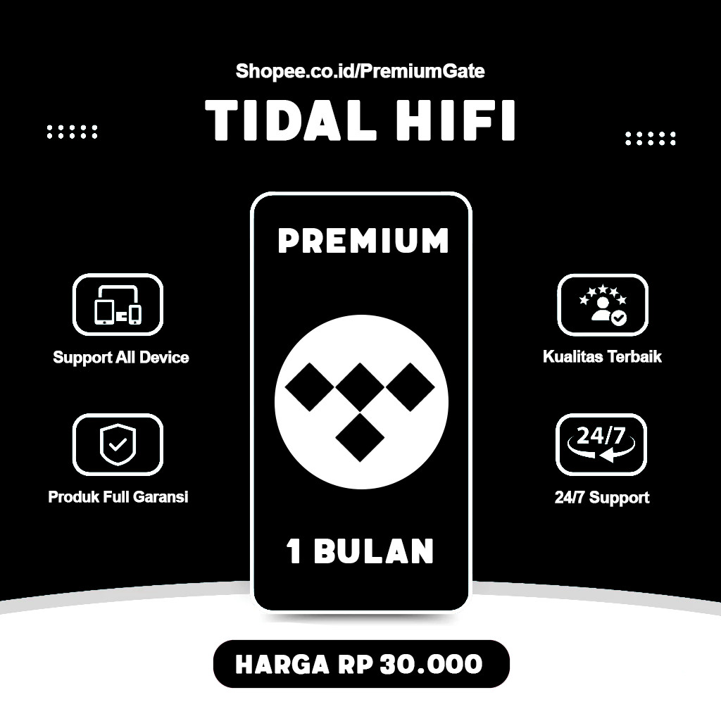 Tidal HiFi Plus Premium 1 Tahun