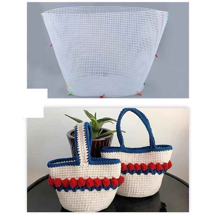 SALE ANEKA - Canvas Bentuk Bucket Tas Plastik DIY Termurah