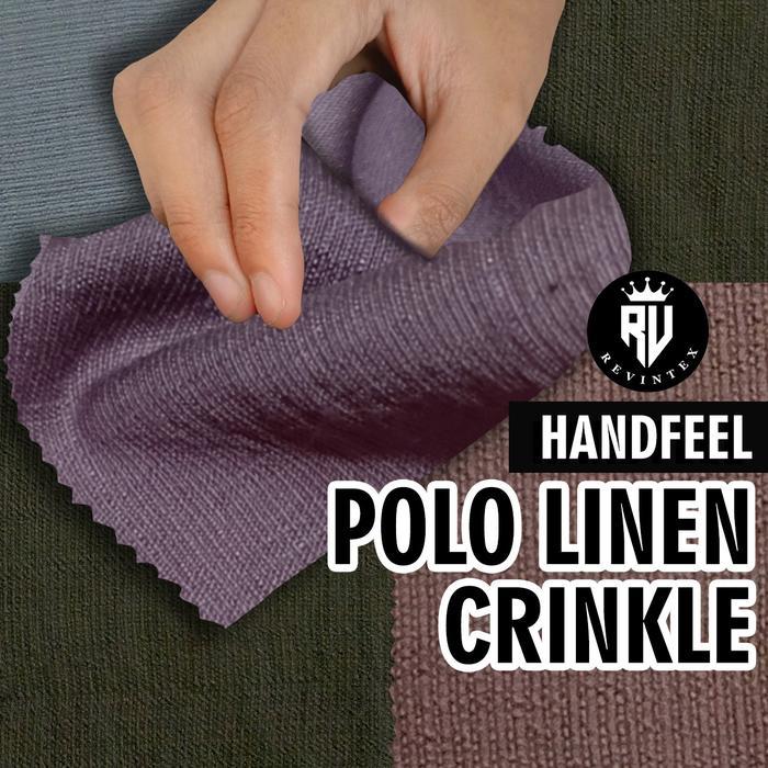 Sample Kain Polo Linen Crinkle Handfeel Katalog Krinkle - REVINTEX