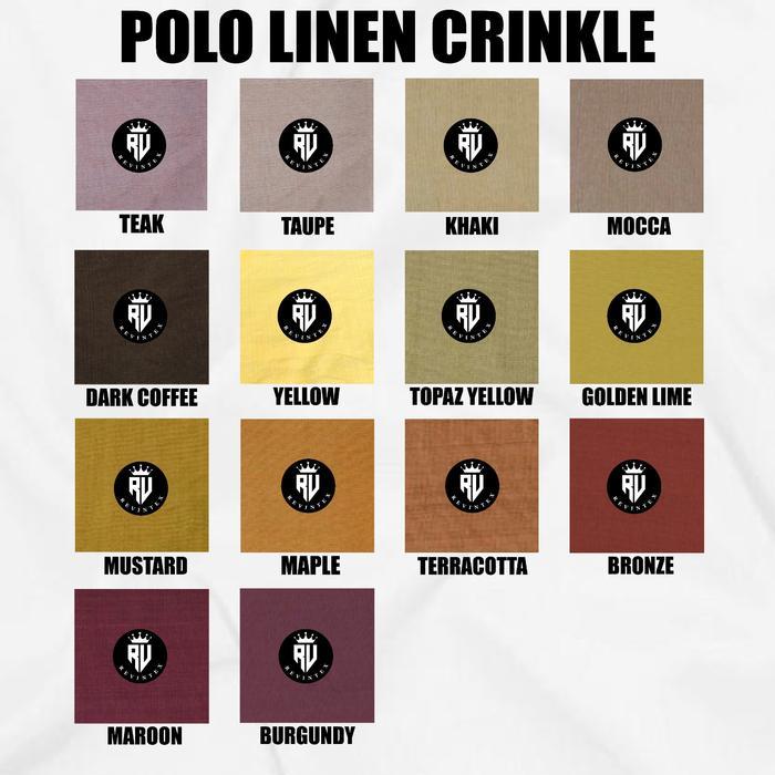 Kain Polo Linen Crinkle PREMIUM Grade A - REVINTEX BANDUNG