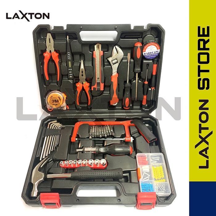 Laxton Toolset Toolkit Toolbox Alat Tukang Perkakas L03-100 Murah Pasti Promo