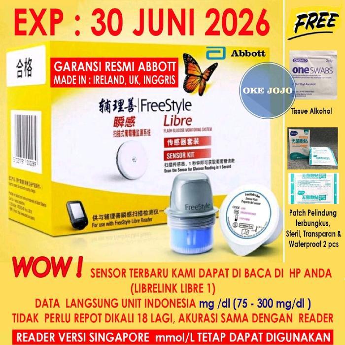 FreeStyle Libre Sensor Jaminan 1000% ORI dari Abbott