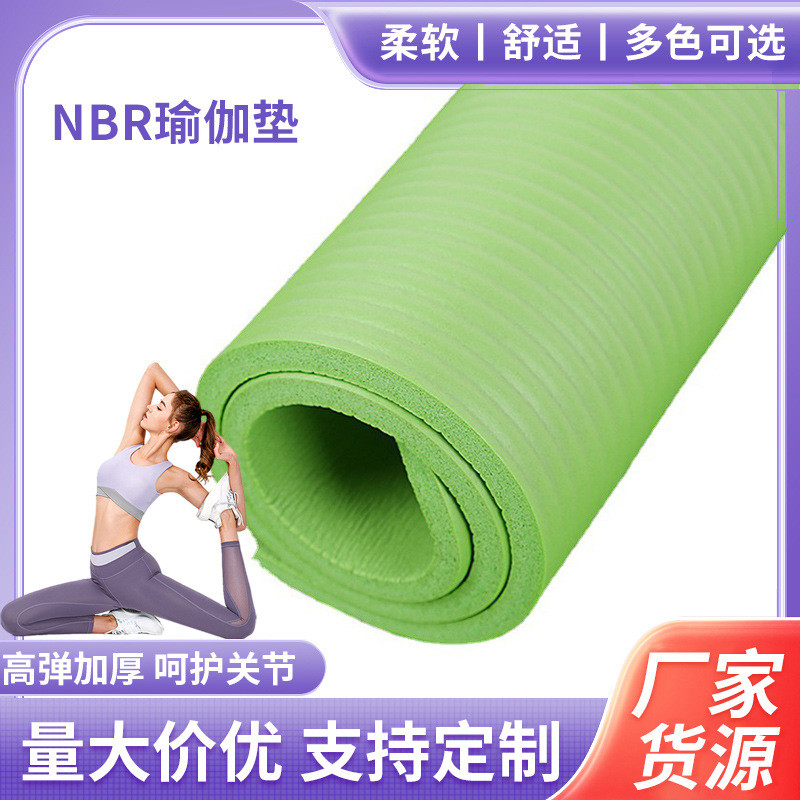 Mat Yoga Karet 20mm Premium - Anti Slip, Nyaman, Tahan Lama - Matras Olahraga, Pilates, Fitness - Te