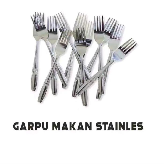 GARPU MAKAN 1 LUSIN STAINLESS