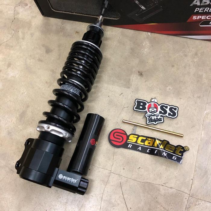 SHOCK TABUNG SCARLET BLACK FRONT VESPA GT SERIES GTS GTV