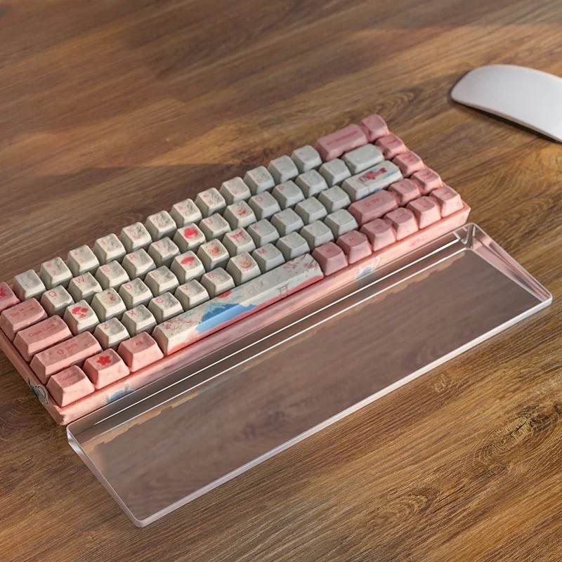 Acrylic Keyboard Hand Rest Custom Frosted Transparent Ergonomics Relax Wrist Rest