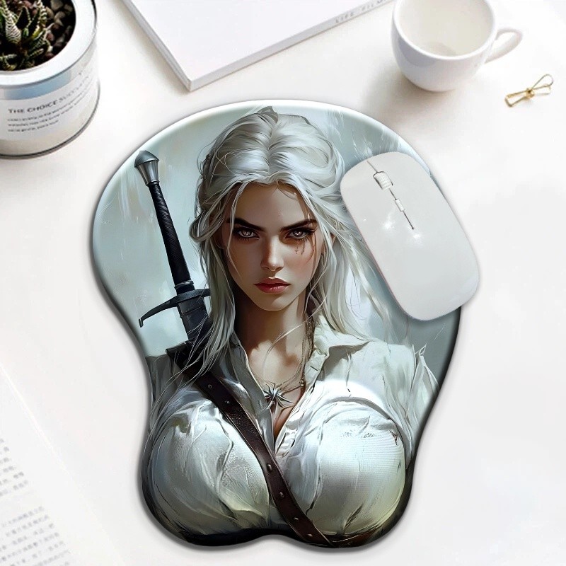 European and American style vampire hunter ergonomic wrist rest 3D soft and smooth silicone mouse