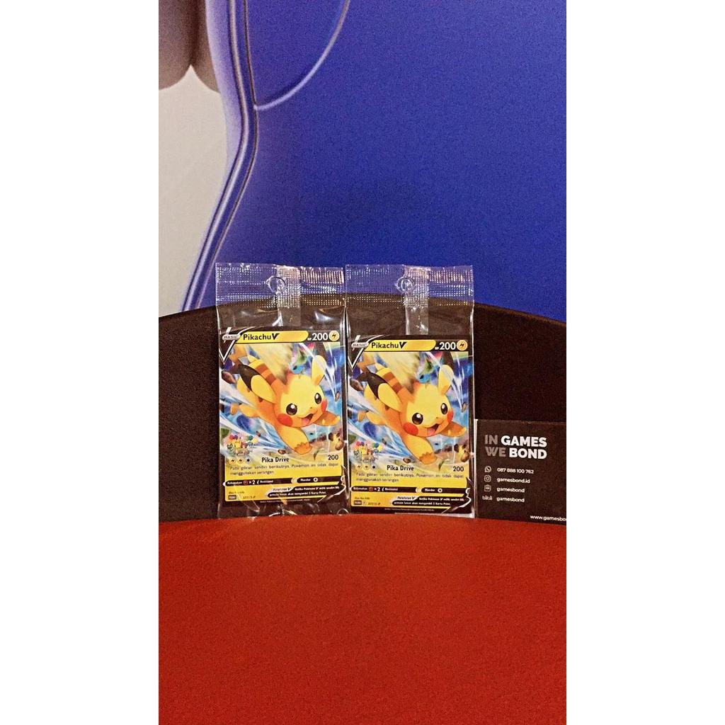Pokemon TCG Pikachu V Eevee V Promo Deck Festival Sealed TCG Indonesia