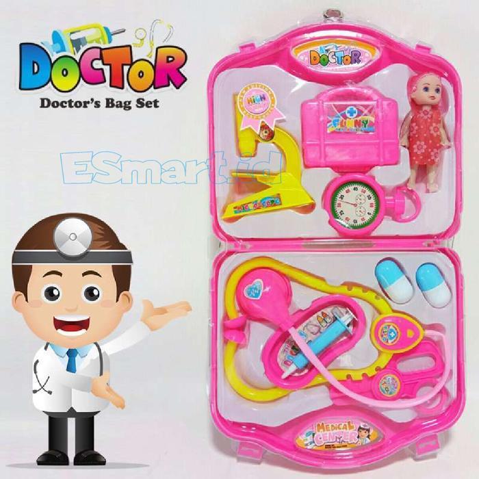 mainan dokter playset koper/mainan dokter-dokteran
