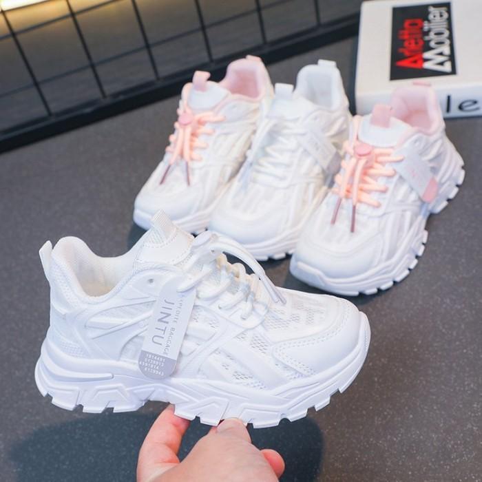 Size 26-37 Sepatu Sneakers Anak Fashion Korean Sepatusport Anak Lv0530 Pasti Ori