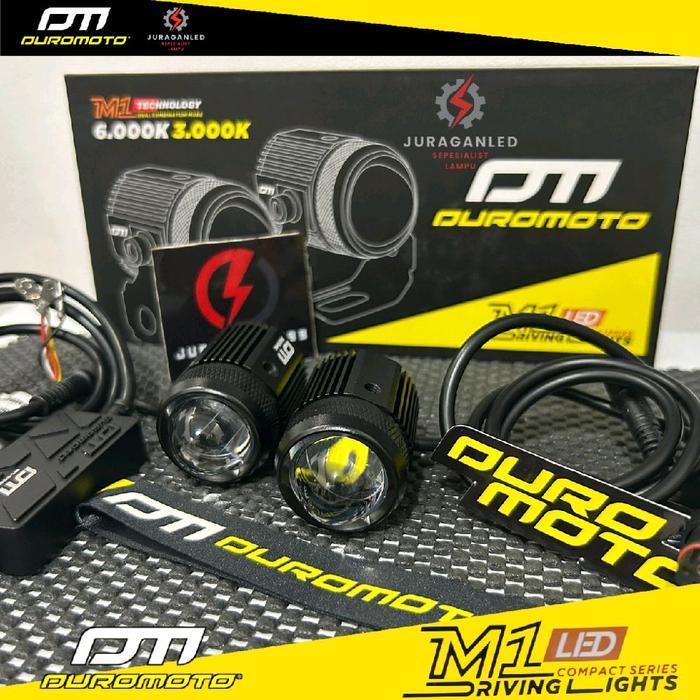 DuroMoto M1 / Led Mini Proyektor Laser / Lampu Motor Mobil