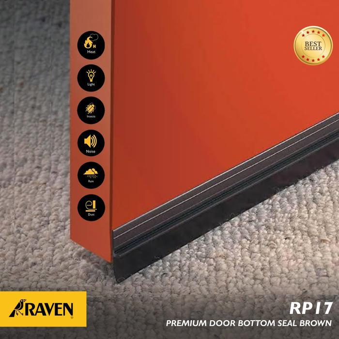RAVEN Door Seal Bundling RP17 + RP48 Brown - Penutup Celah Pintu dan Jendela Anti Serangga & Debu