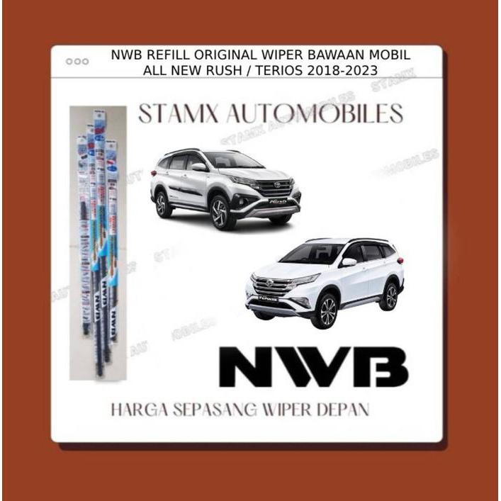 Refill Karet Wiper Rush / Terios 2018-2023 Original Merk Nwb Japan