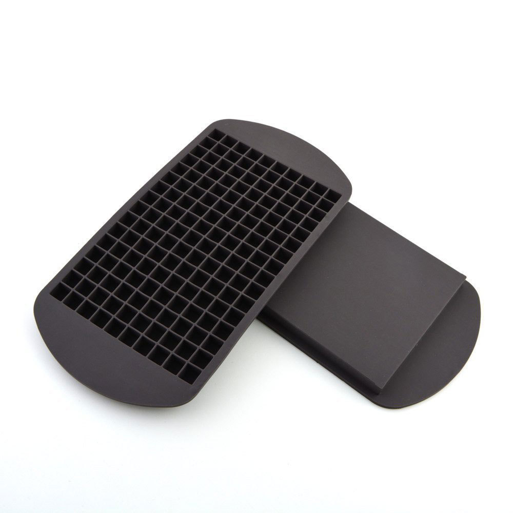 Silicone World Silicone Ice Cube Tray 160 Grids Ice Cube Silicone Mold Mini Square Ice Cube Mold Ice