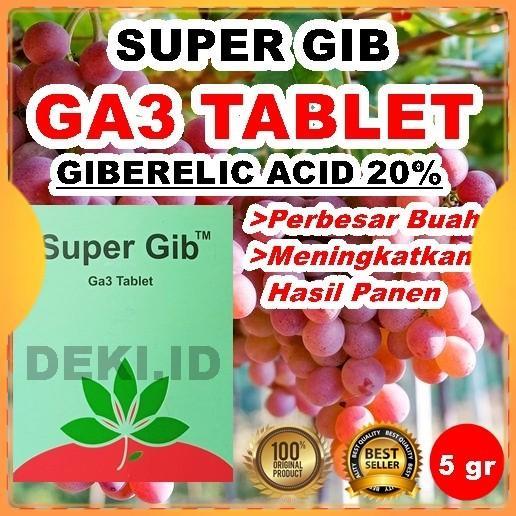 GA3 Supergib Tablet Hormon ZPT Giberelin Acid Super Gib GA 3 Tanaman