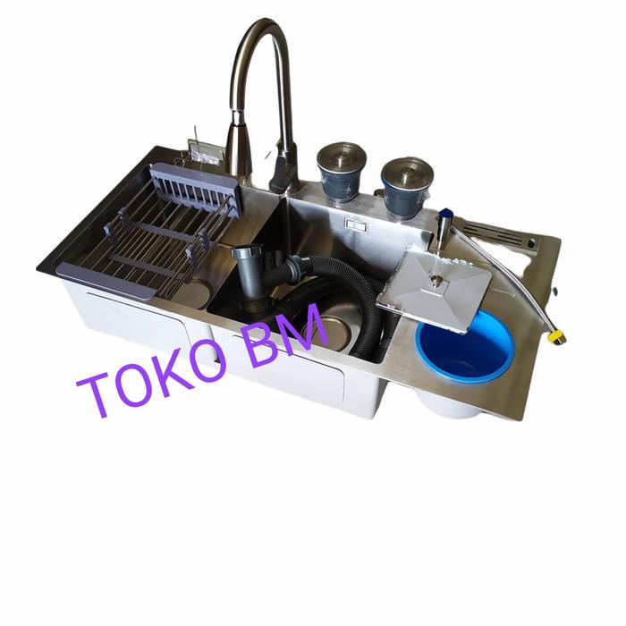 KITCHEN SINK THSINK 10048 STAINLESS SUS 304/BAK CUCI PIRING BAK DUA