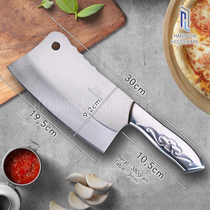 Cleaver knife Pisau Dapur Stainless Steel B018 LUJI GANOM