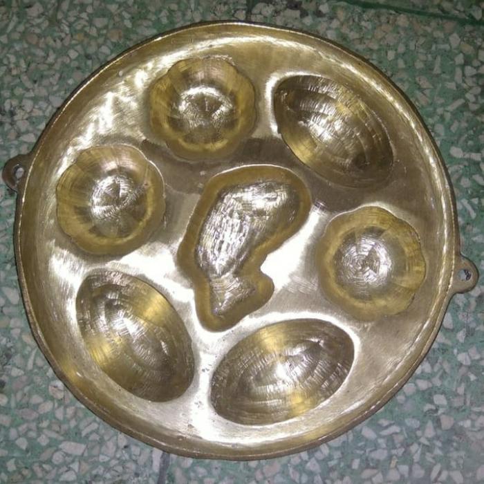 cetakan kue cubit dll motif bahan kuningan%