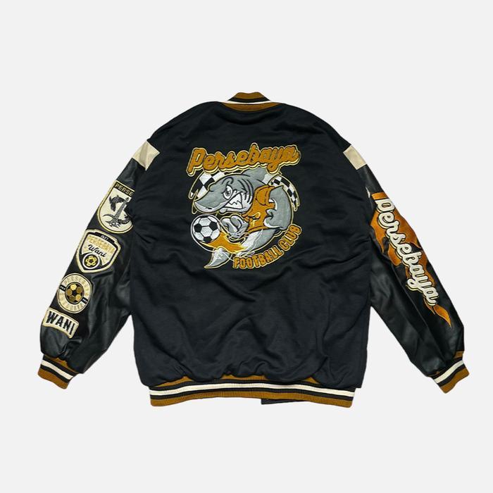 Sartorialele// Jaket Varsity Persebaya 1927 Vol. 2 - Black Persebaya Store