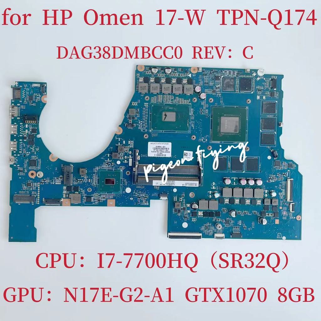 . Dag38Dmbcc0 Mainboard For Hp Omen 17-W Laptop Motherboard -