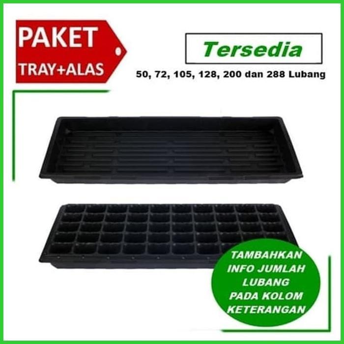 Paket 1 Tray Semai + 1 Alas Tray Hidroponik