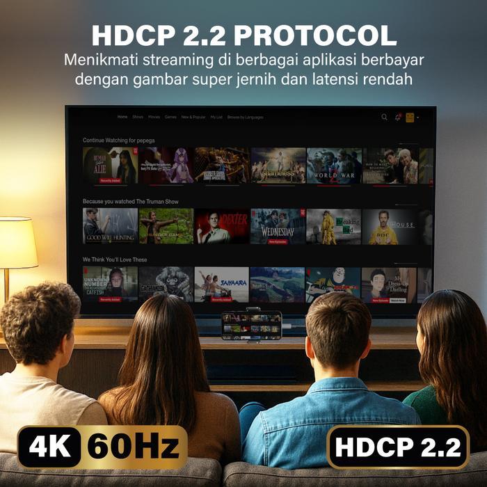 Kabel Usb Type C 3.1 To Hdtv Converter Dongle Mhl Mirroring Cable 4K Uhd 60Hz Anycast Dongle