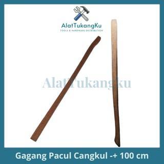 GAGANG CANGKUL PACUL DORAN GANCO KAYU ULIN LURUS HALUS PANJANG 90 CM