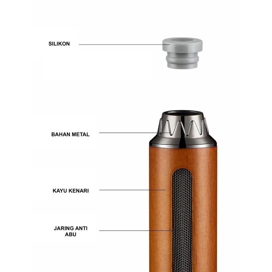 Premium Asbak Portable Ashtray H015 Bahan Kayu Asli Bisa Semua Ukuran Tanpa Ko Original