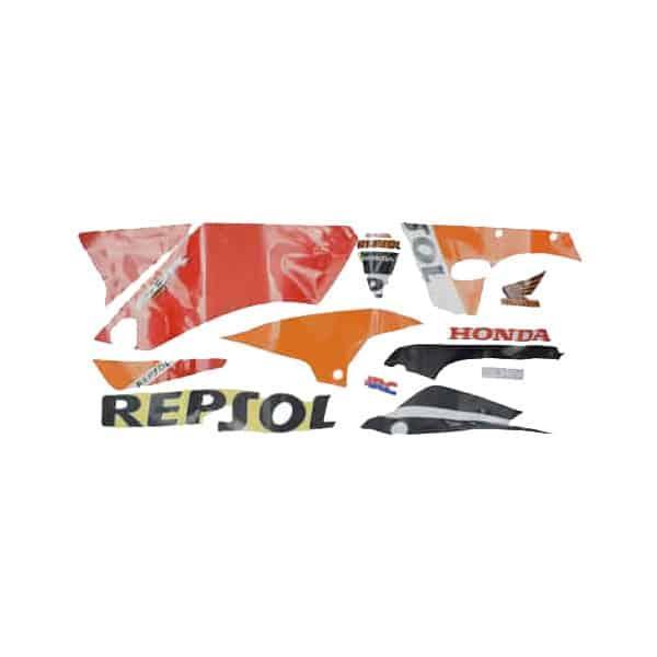 Sticker Body Set Kiri Orange Red - Honda CBR 150R K45A 871X0K45N20ZAL