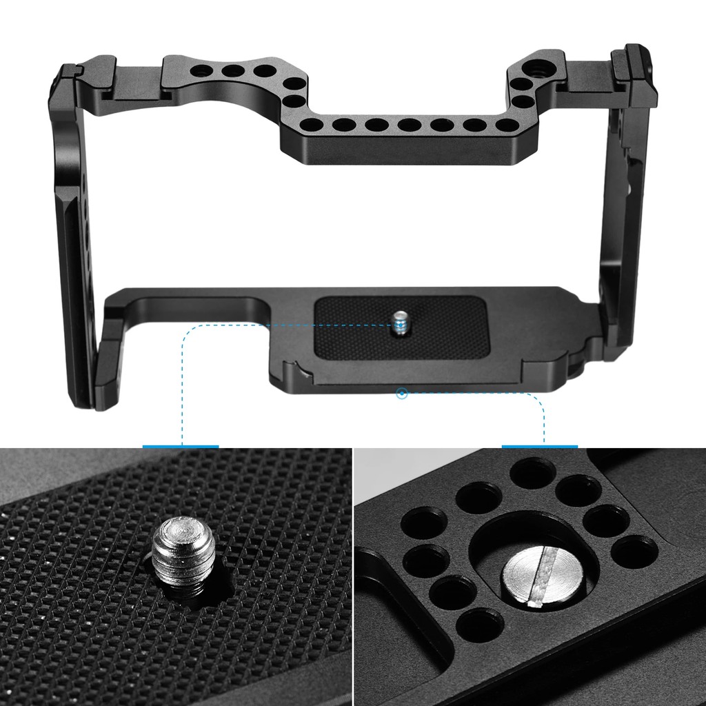 Topcine Camera Cage for Canon EOS 5D Mark II III IV 6D MarkII 7D MarkI Camera Rig with Dual Cold