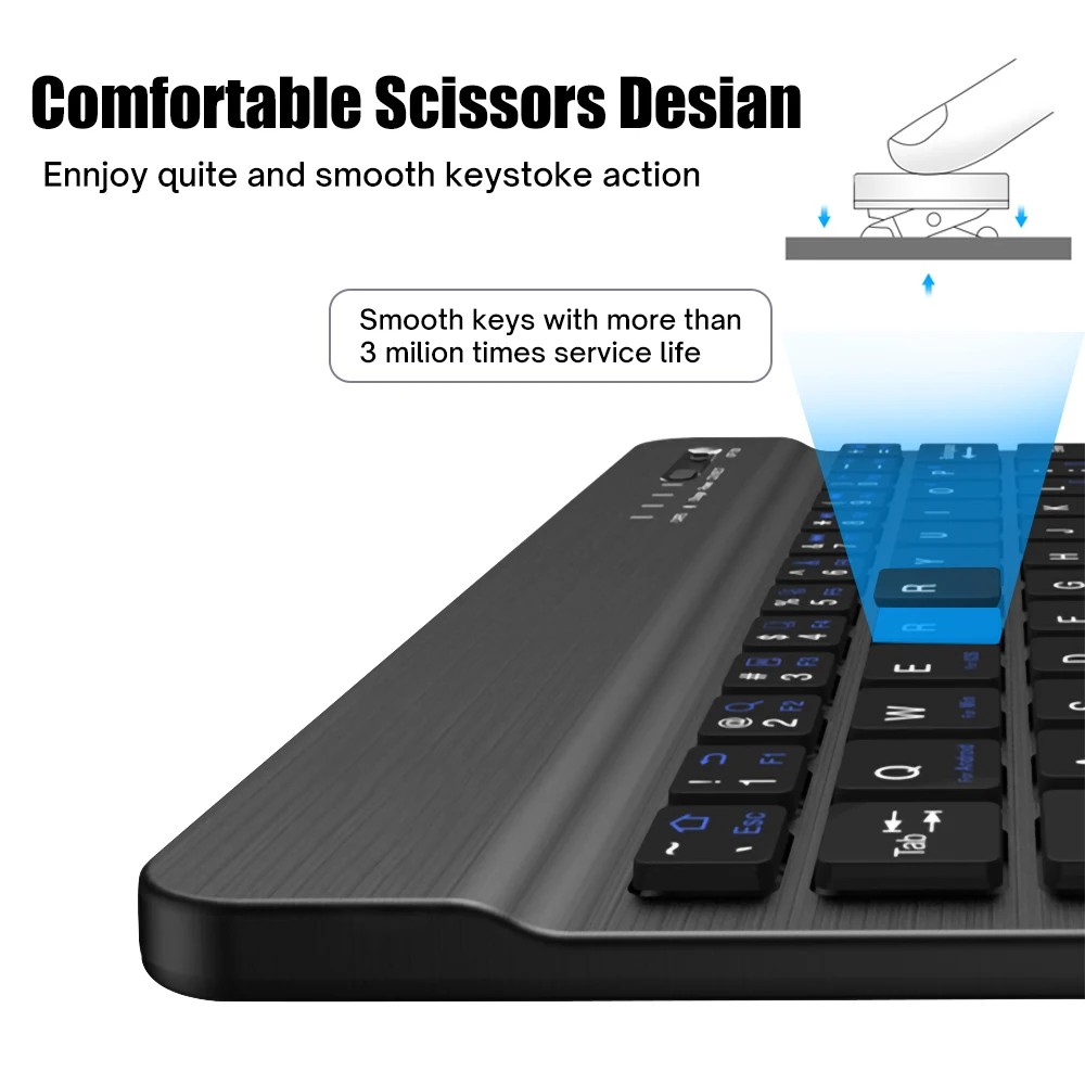 Tablet Wireless 10inch Keyboard For iOS Android Windows For iPad Huawei Samsung Teclado