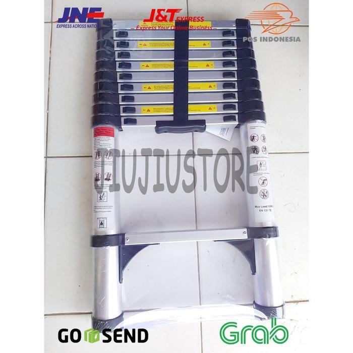 TANGGA LIPAT ALUMINIUM - TANGGA TELESKOPIK SINGLE ALUMINIUM CAMEL 4,1M