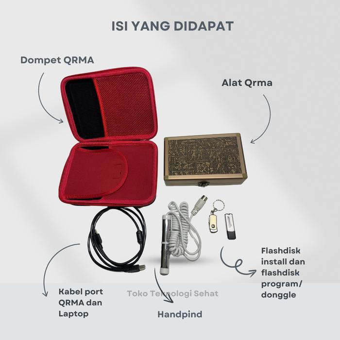 QRMA QUANTUM ANALYZER MINI GOLD GARANSI 2 TAHUN