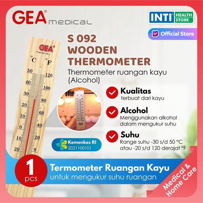 GEA TERMOMETER RUANGAN KAYU WOODEN THERMOMETER THERMOMETER RUANG