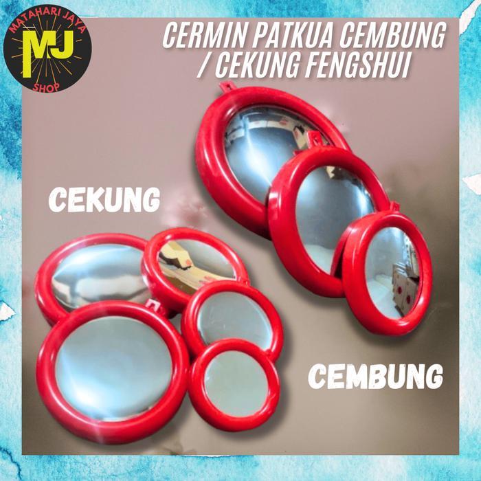 MJ Kaca Cermin Patkua Cembung Fengshui / Kaca Ba Gua Patkua Cermin Cekung Fengshui Imlek Bagua