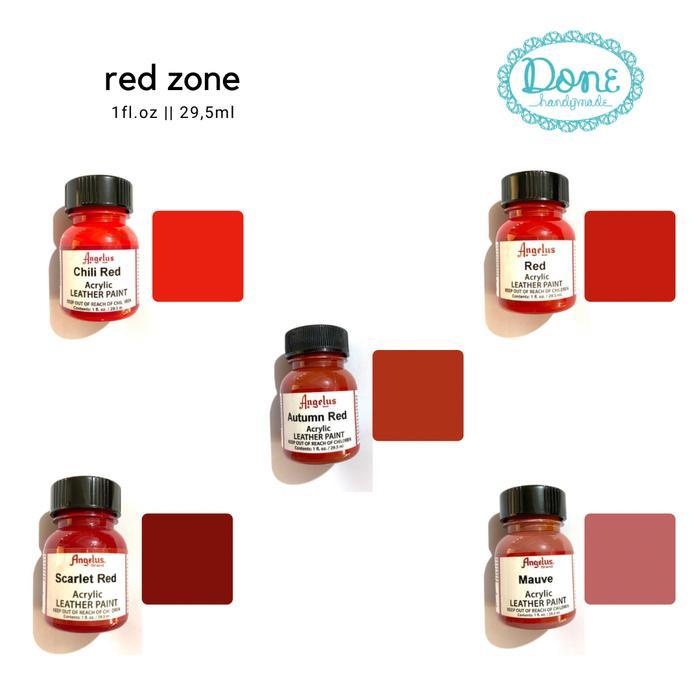 Angelus leather paint cat kulit cat lukis kanvas fabric paint canvas