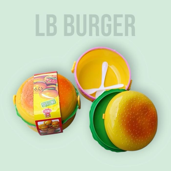 lunch box susun Burger tempat bekal burger lunch box burger tempat makan burger kids bento