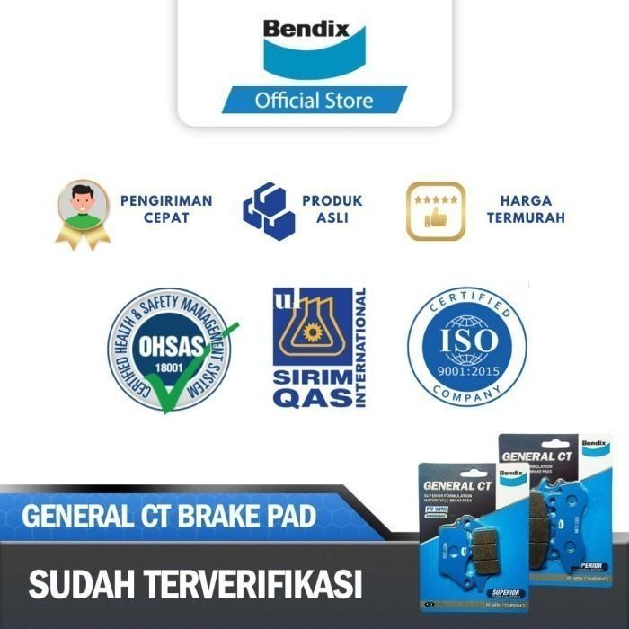BENDIX KAMPAS REM DEPAN BELAKANG CAKRAM BRAKE PAD MOTOR HONDA CBR150R, CB150R, CB150X GCT