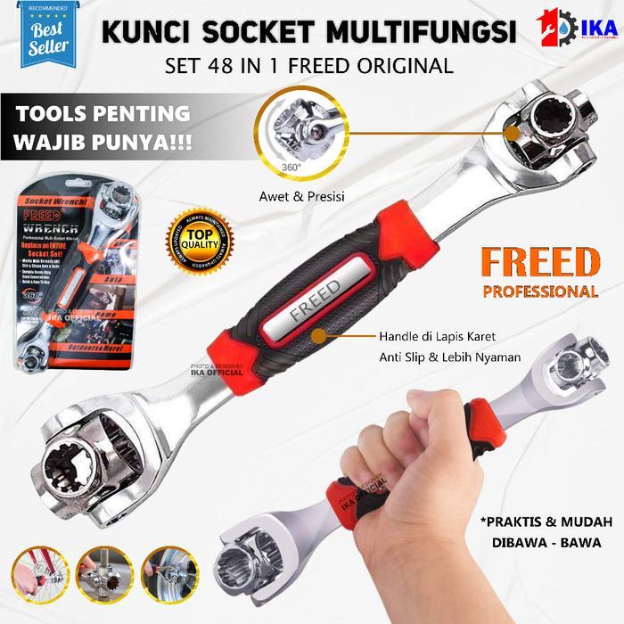 Kunci Shock / Kunci Pas Tiger Wrench Multifungsi 48 in 1 Kunci Pas Multifungsi 48 In 1 Tiger Wrench