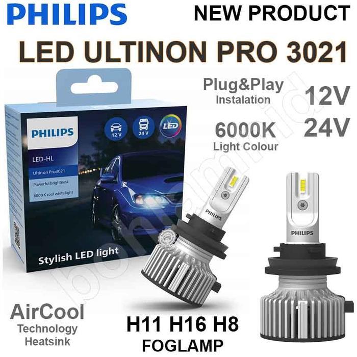Bohlam Lampu Mobil Philips LED Ultinon H16