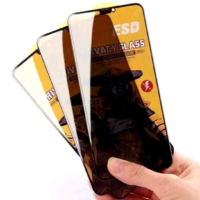 Bonitoop_ Tempered Glass Esd Privacy Untuk Samsung A52 Anti Spy Premium Privacy Glass ( Tempered