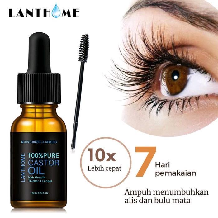 ASLI 100% PENUMBUH RAMBUT BULU MATA ALIS MATA DALAM 7X PAKAI LANTHOME CASTROL OIL