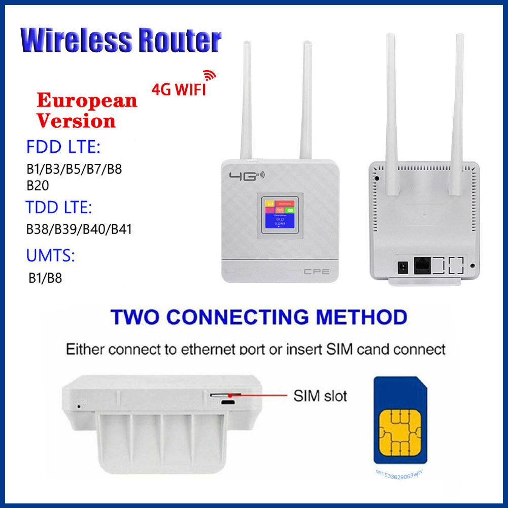 . Cpe903-E Modem 4G Wireless Wifi Router 150Mbps High Speed 4G Lte -
