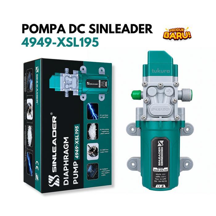 Ada Stok POMPA SINLEADER 4949 XSL195PSI ORIGINAL - Dinamo pompa Air elektrik DC 195 PSI MAX 6.2LPM
